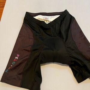 Peloton Black Cycling Shorts with padding